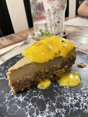 Raw Mango Passion Fruit Cake at Goodsouls Kitchen in Chiang Mai