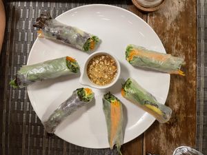 Summer Rolls at Goodsouls Kitchen in Chiang Mai
