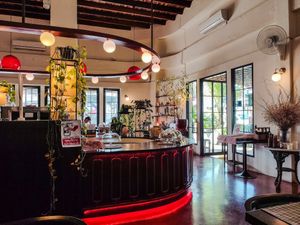 Indoor Dining Room #Veganuary at Goodsouls Kitchen in Chiang Mai