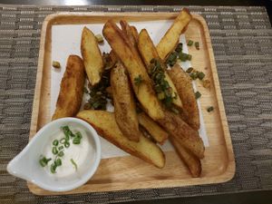 Curry homefries at Goodsouls Kitchen in Chiang Mai