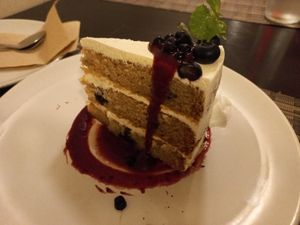 Blueberry lime cake at Goodsouls Kitchen in Chiang Mai