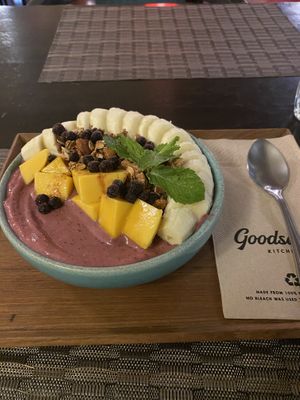 Berry smoothie bowl  at Goodsouls Kitchen in Chiang Mai