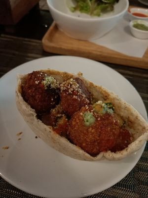 Falafel pita at Goodsouls Kitchen in Chiang Mai