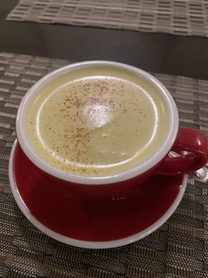 tumeric tea  at Goodsouls Kitchen in Chiang Mai