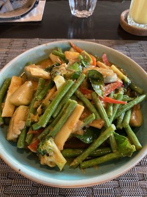 Thai Red Curry with Vegetables   at Goodsouls Kitchen in Chiang Mai