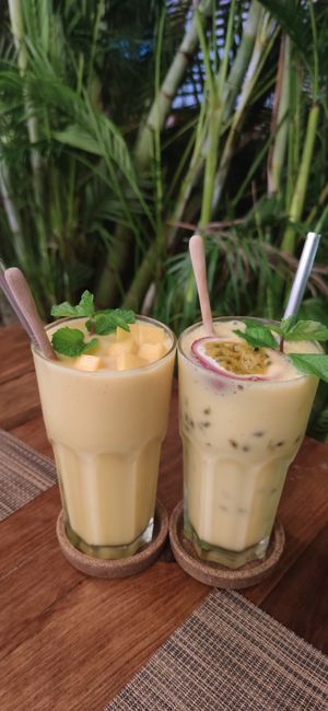 Mango lassis at Goodsouls Kitchen in Chiang Mai