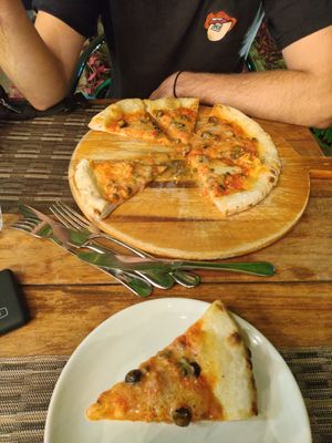 Pizza putanesca at Goodsouls Kitchen in Chiang Mai