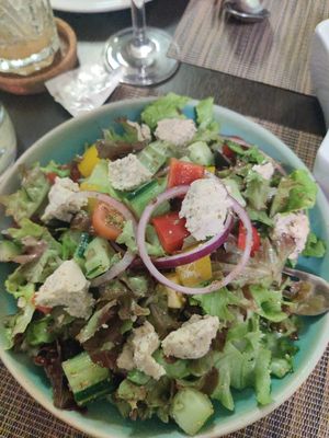 Greek salad at Goodsouls Kitchen in Chiang Mai