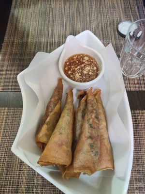 Fried spring rolls at Goodsouls Kitchen in Chiang Mai
