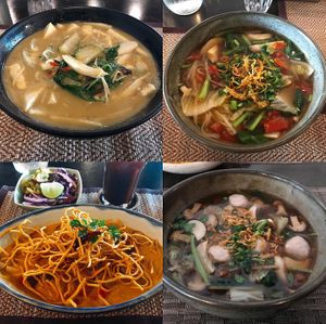 Noodle soups at Goodsouls Kitchen in Chiang Mai