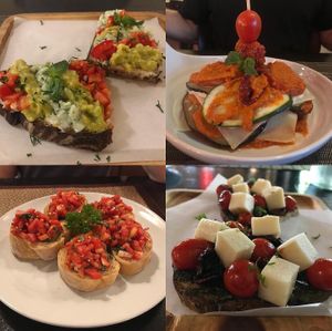 Crostini/lasagna at Goodsouls Kitchen in Chiang Mai