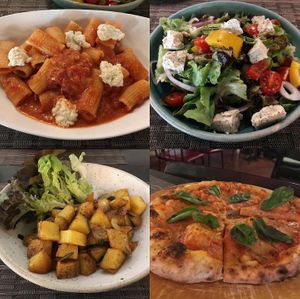 Pasta/salad/potato hush/pizza  at Goodsouls Kitchen in Chiang Mai