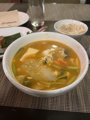 Spicy soup  #Veganuary at Goodsouls Kitchen in Chiang Mai