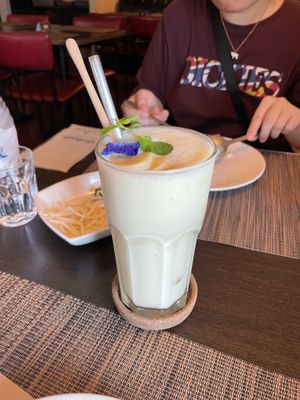 Banana coconut lassi   at Goodsouls Kitchen in Chiang Mai