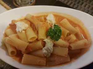 Rigatoni tomato ricotta at Goodsouls Kitchen in Chiang Mai