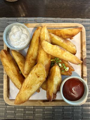 Curry country fries (140 THB)  at Goodsouls Kitchen in Chiang Mai
