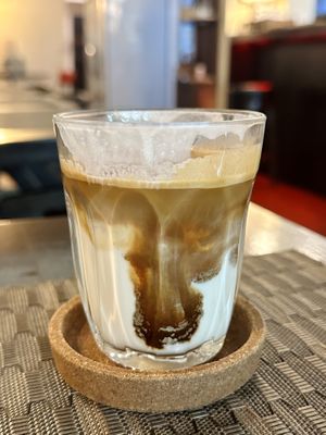 Dirty coffee (100 THB)  at Goodsouls Kitchen in Chiang Mai