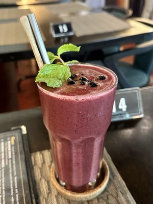 Mixed berry smoothie (130 THB)  at Goodsouls Kitchen in Chiang Mai