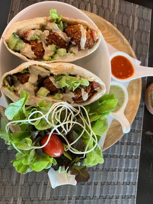 Falafel wrap at Goodsouls Kitchen in Chiang Mai