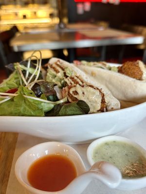 Falafel & pita bread (170 THB)  at Goodsouls Kitchen in Chiang Mai