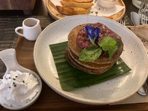 Black Sesame Pancakes  at Goodsouls Kitchen in Chiang Mai