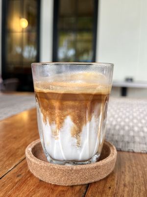Dirty coffee (100 THB)  at Goodsouls Kitchen in Chiang Mai