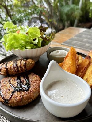 Quinoa steaks (200 THB)  at Goodsouls Kitchen in Chiang Mai