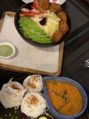 Falafel & Red Curry   at Goodsouls Kitchen in Chiang Mai