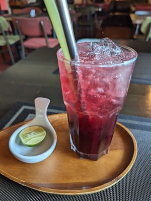 hibiscus soda at Goodsouls Kitchen in Chiang Mai