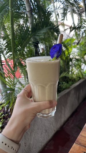 Protein banana smoothie  at Goodsouls Kitchen in Chiang Mai