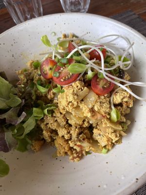 Scrambled tofu  at Goodsouls Kitchen in Chiang Mai