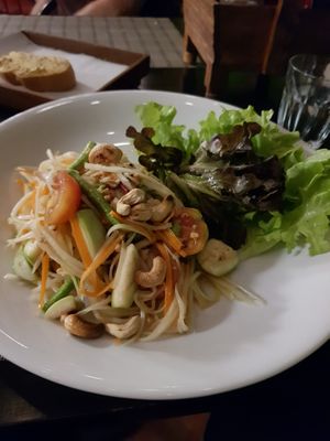 Papaya salad at Goodsouls Kitchen in Chiang Mai