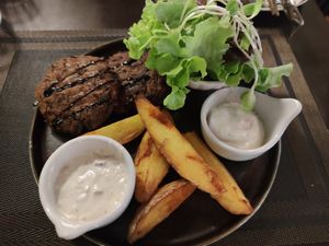 Mushroom steaks at Goodsouls Kitchen in Chiang Mai