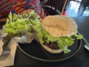 Khao Soi Burger  at Goodsouls Kitchen in Chiang Mai
