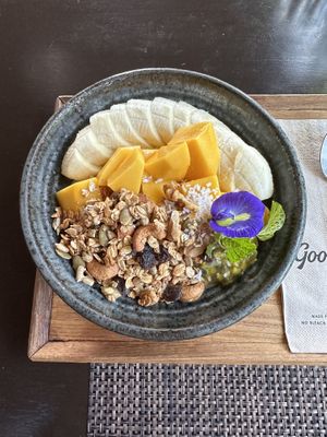 Coconut yoghurt bowl  at Goodsouls Kitchen in Chiang Mai