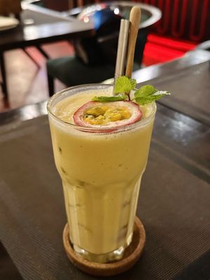 Mango & passion fruit smoothie (120 THB)  at Goodsouls Kitchen in Chiang Mai