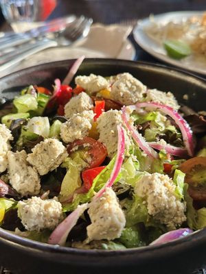 Greek salad with feta cheese (180 THB)  at Goodsouls Kitchen in Chiang Mai