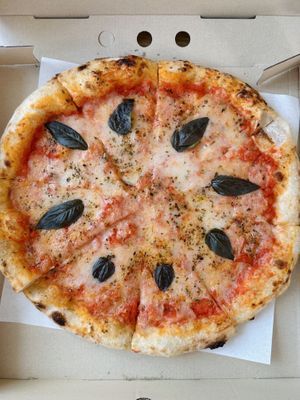 Margherita pizza, takeaway (200 THB)  at Goodsouls Kitchen in Chiang Mai