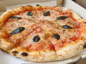 Margherita pizza, takeaway (200 THB)  at Goodsouls Kitchen in Chiang Mai