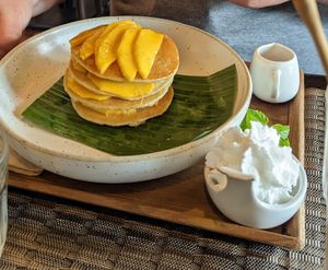 Mango Pancakes at Goodsouls Kitchen in Chiang Mai