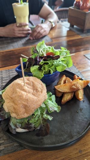 Vegan Burger at Goodsouls Kitchen in Chiang Mai