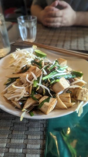 Vegan Pad Thai at Goodsouls Kitchen in Chiang Mai