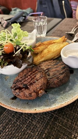 Beet burgerrs  at Goodsouls Kitchen in Chiang Mai