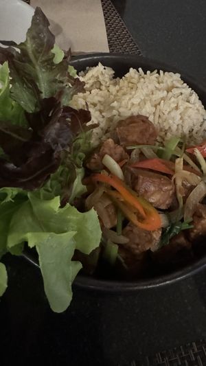 Ginger tempeh  at Goodsouls Kitchen in Chiang Mai