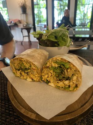 Scrambled tofu wrap!  at Goodsouls Kitchen in Chiang Mai