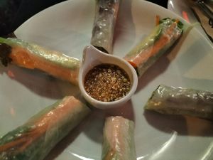 fresh spring rolls at Goodsouls Kitchen in Chiang Mai