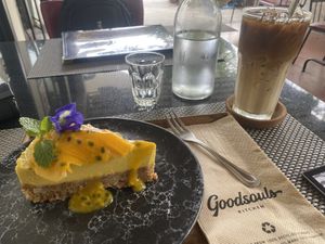 Mango passionfruit cake  at Goodsouls Kitchen in Chiang Mai