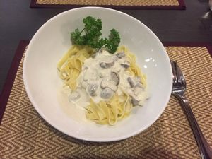 Mushroom Fettuccine  at Goodsouls Kitchen in Chiang Mai