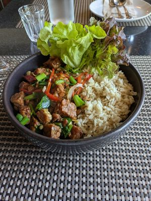 Tempeh and Ginger at Goodsouls Kitchen in Chiang Mai