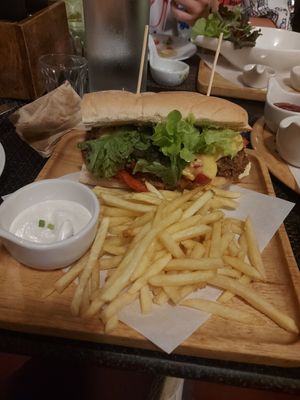 Philly cheese steak at Goodsouls Kitchen in Chiang Mai